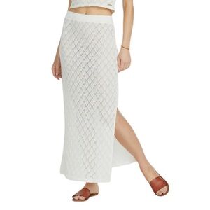 NWOT Billabong Only You Midi Skirt in Crystal Salt SZ L